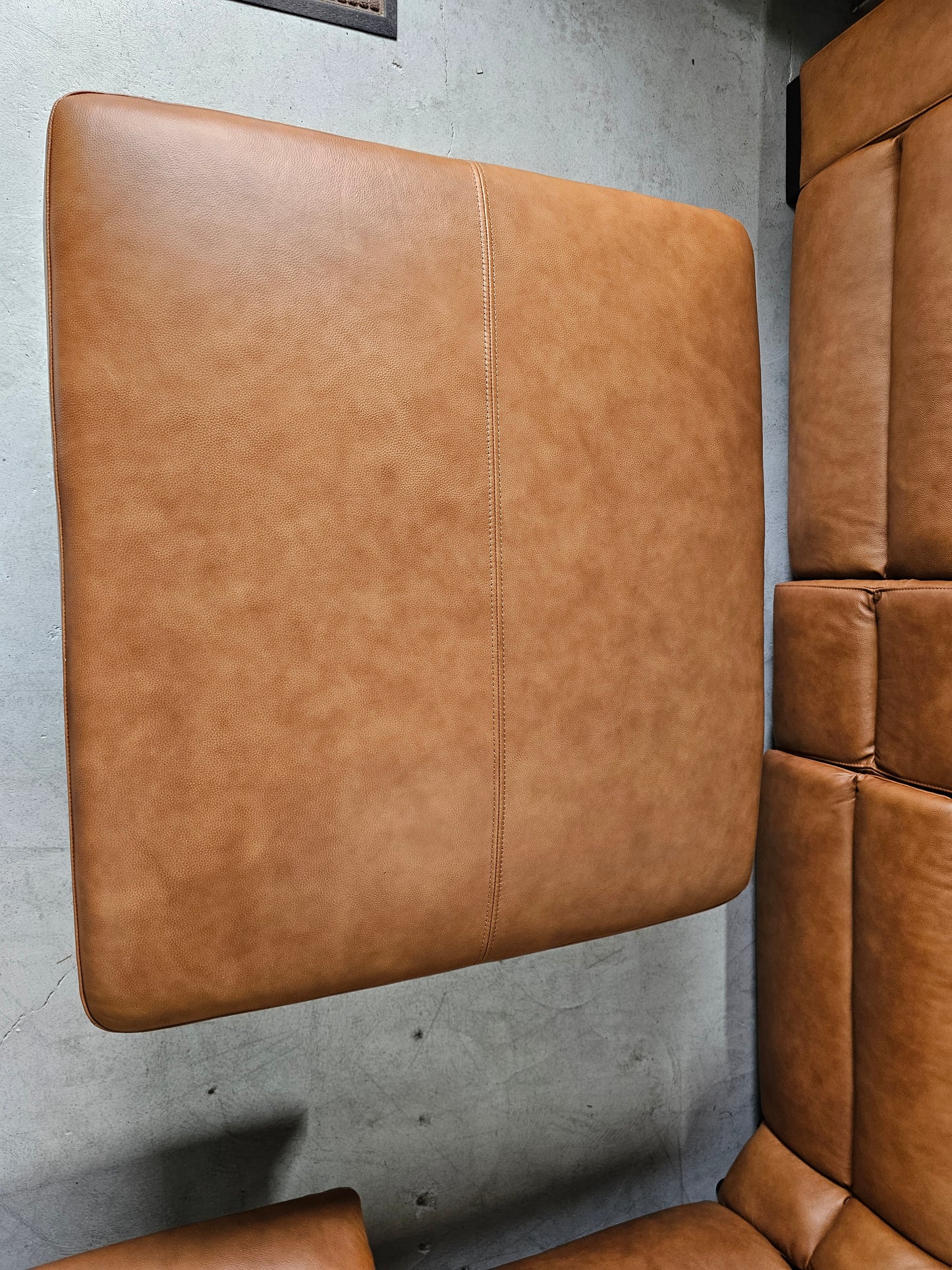 Danise Leather Sofa Lounge: Contemporary Elegance