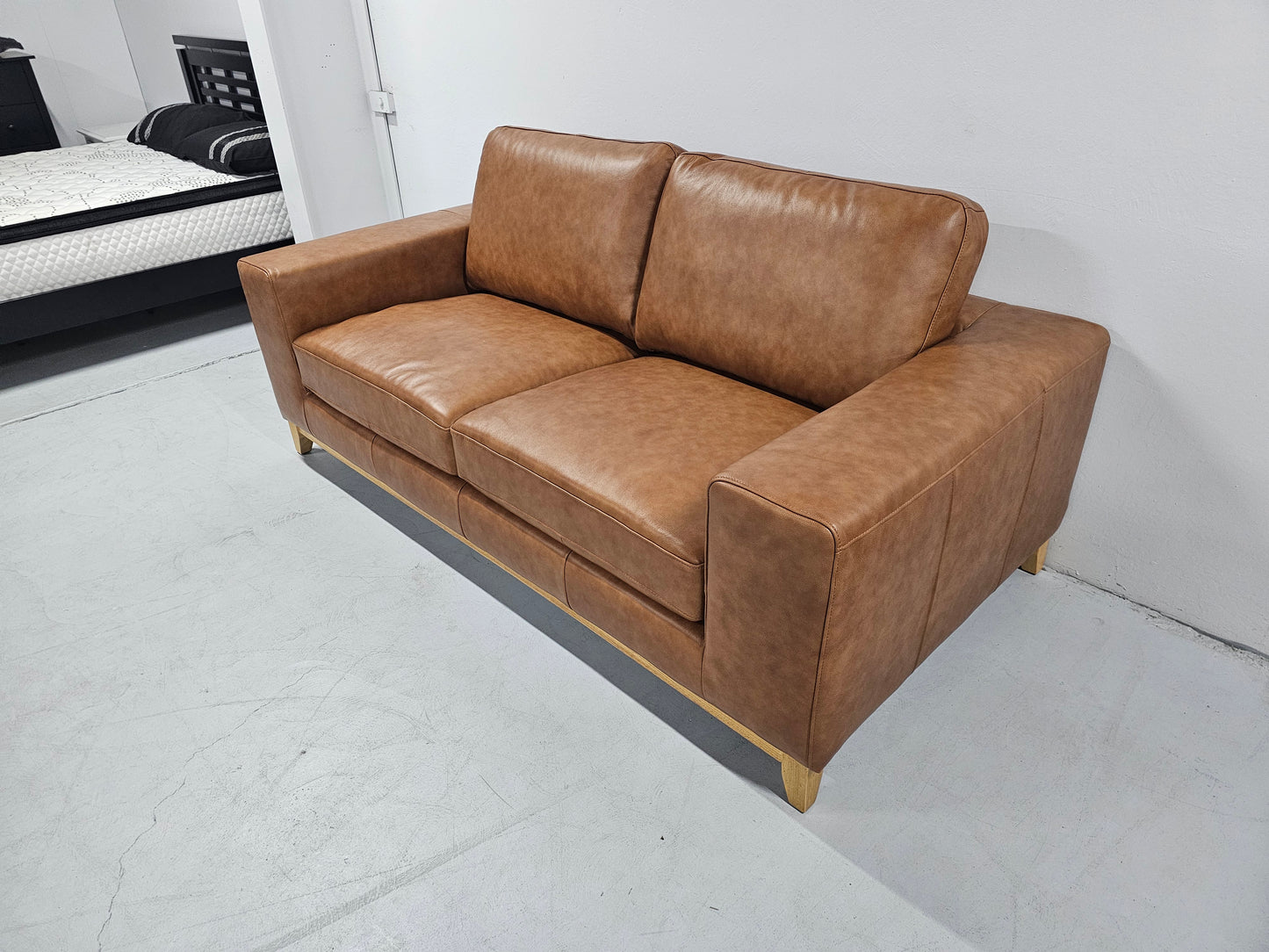 Bliss Leather Sofa Lounge: Contemporary Elegance
