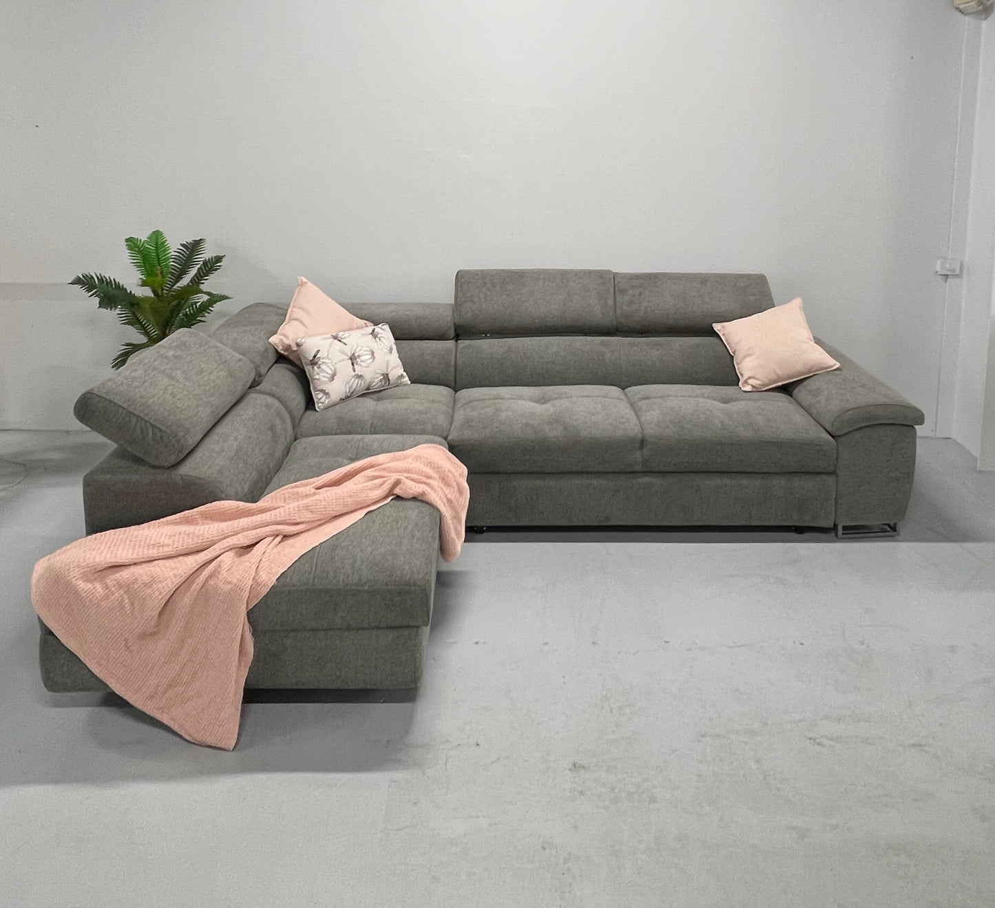 Chloe Corner Lounge: Stylish Design with Smart Storage
