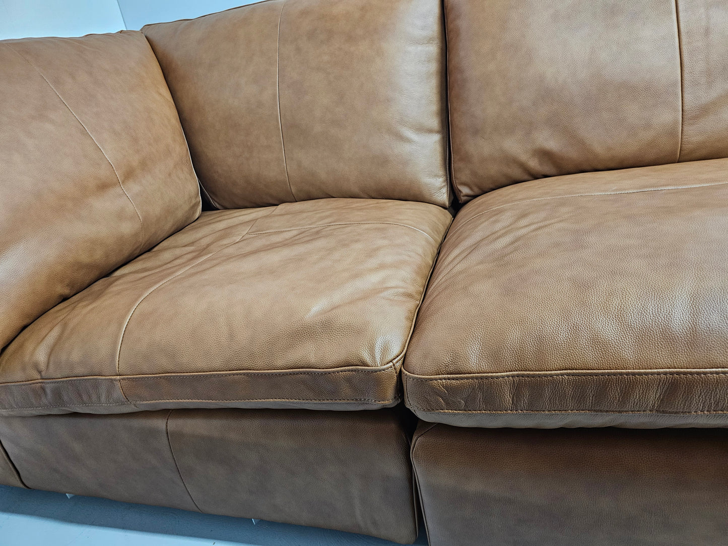 Venice Full Leather Corner Lounge