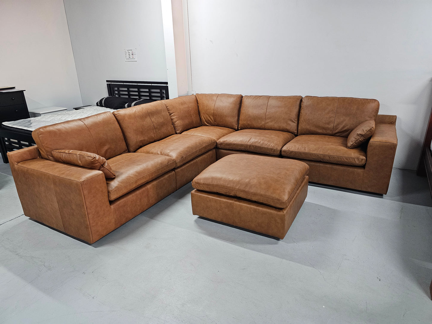 Venice Full Leather Corner Lounge