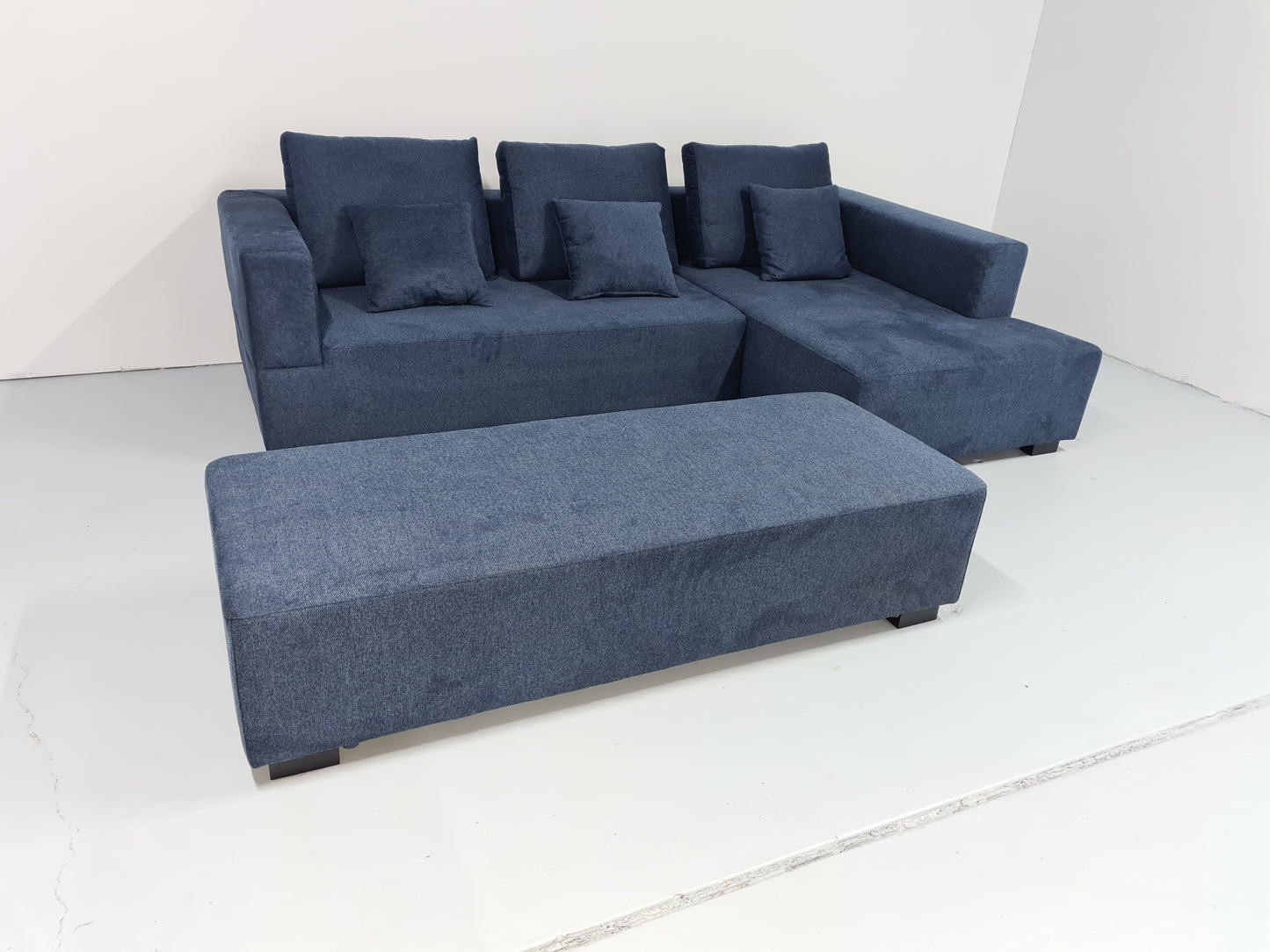 Albany 3 Seat Lounge with Chaise and Ottoman