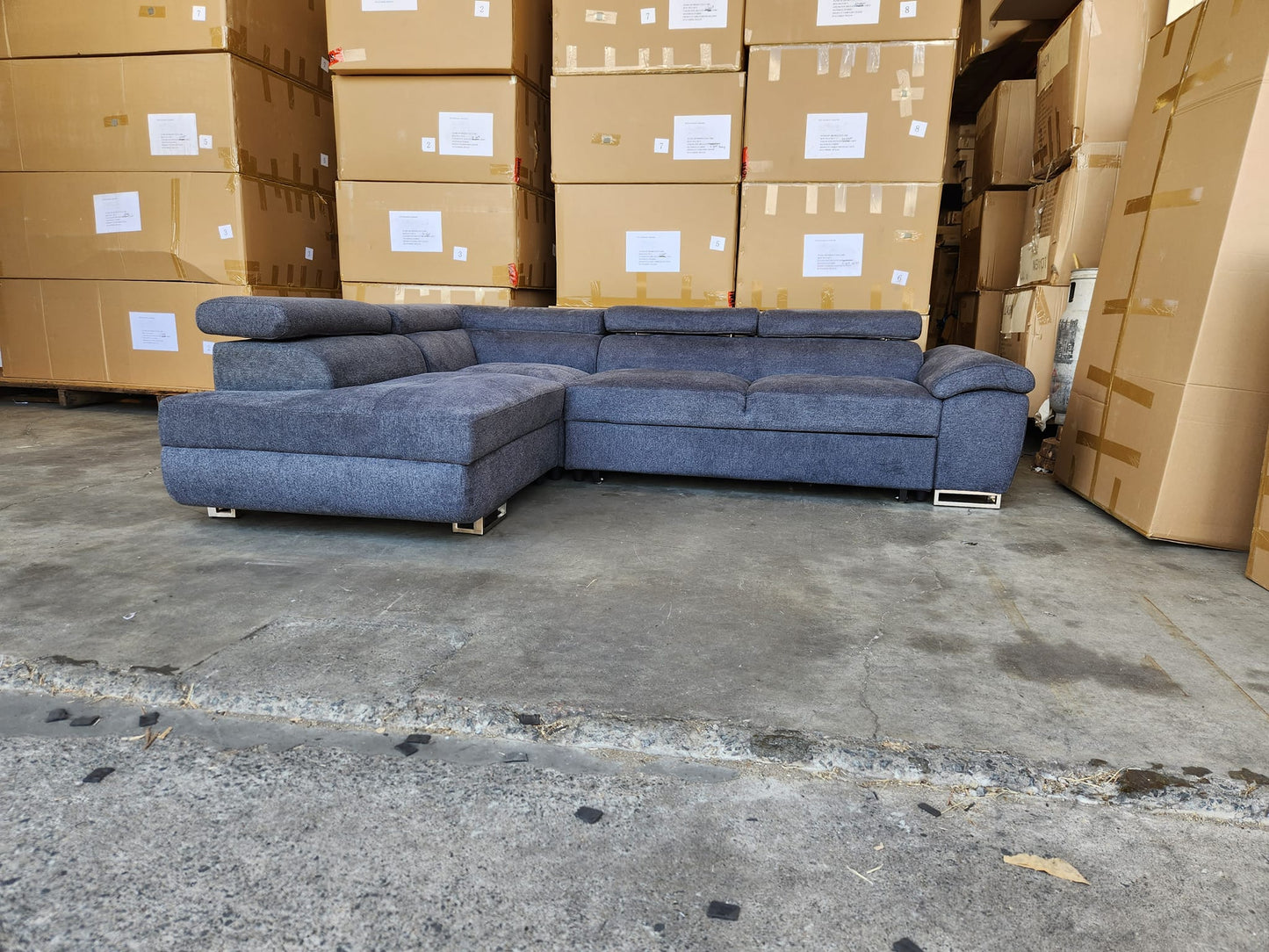 Chloe Corner Lounge: Stylish Design with Smart Storage