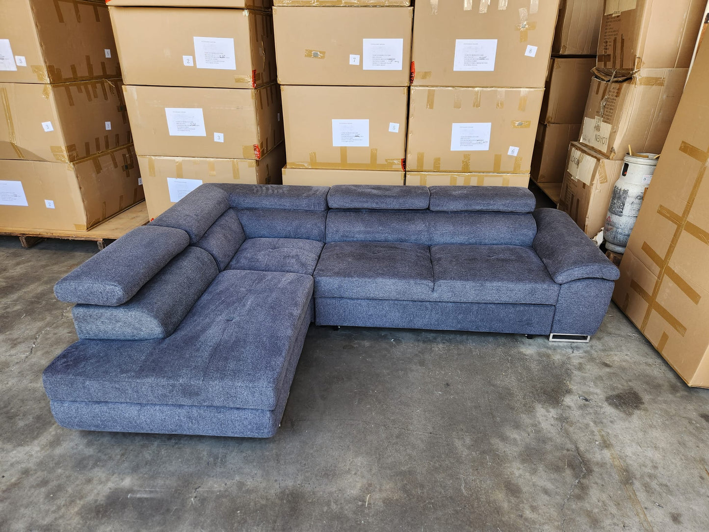 Chloe Corner Lounge: Stylish Design with Smart Storage