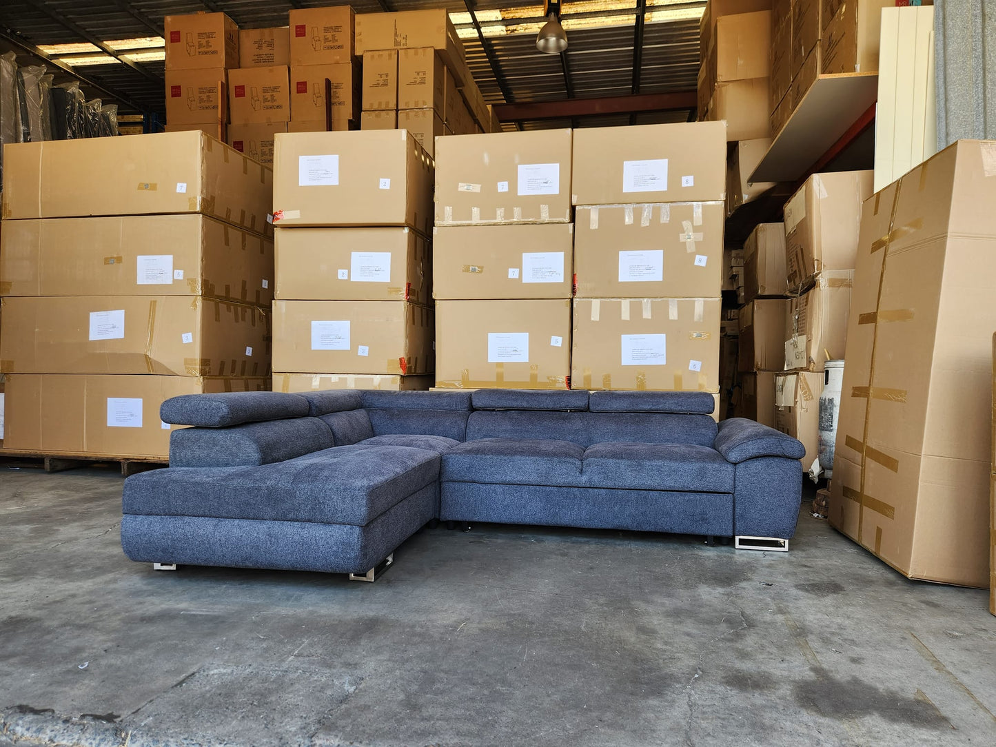 Chloe Corner Lounge: Stylish Design with Smart Storage