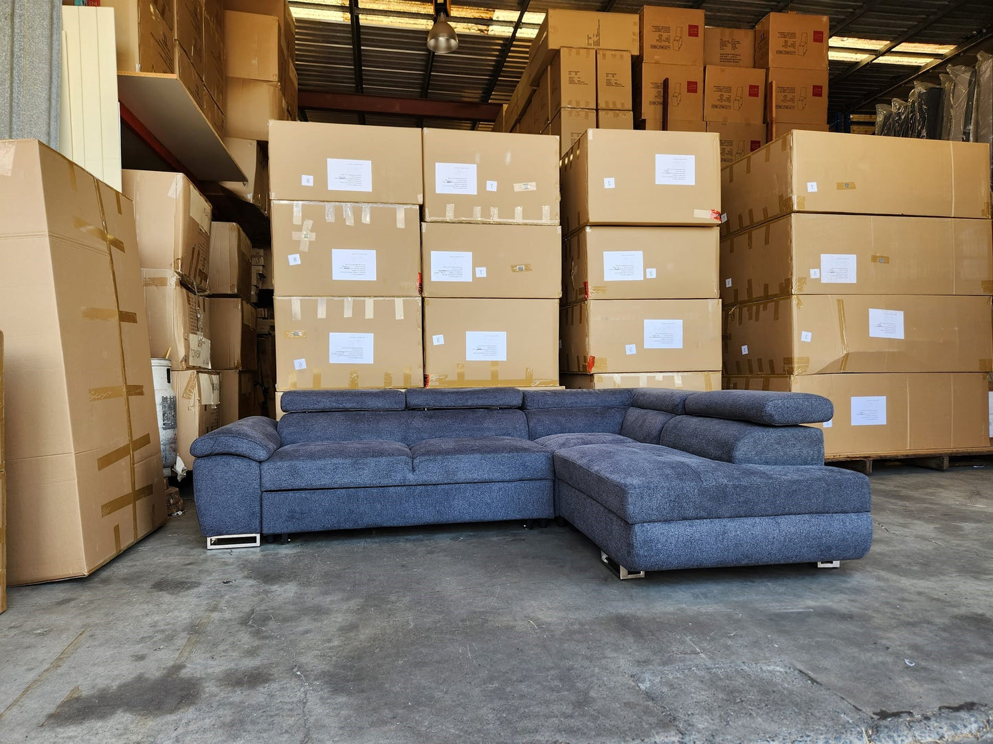 Chloe Corner Lounge: Stylish Design with Smart Storage