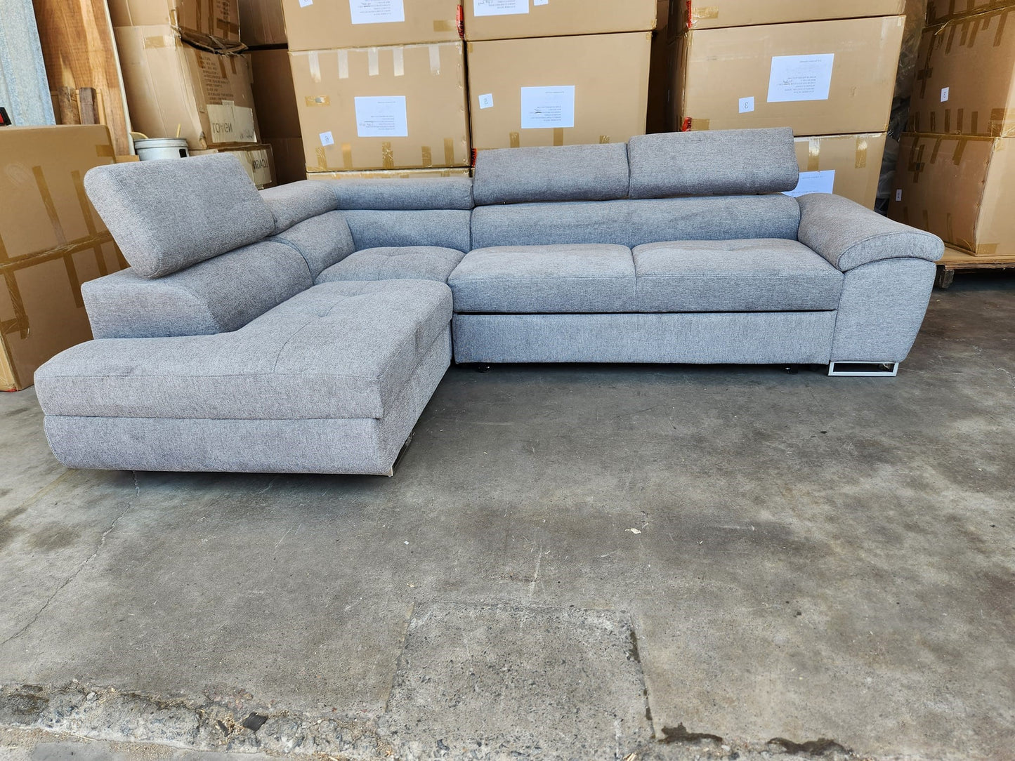 Chloe Corner Lounge: Stylish Design with Smart Storage