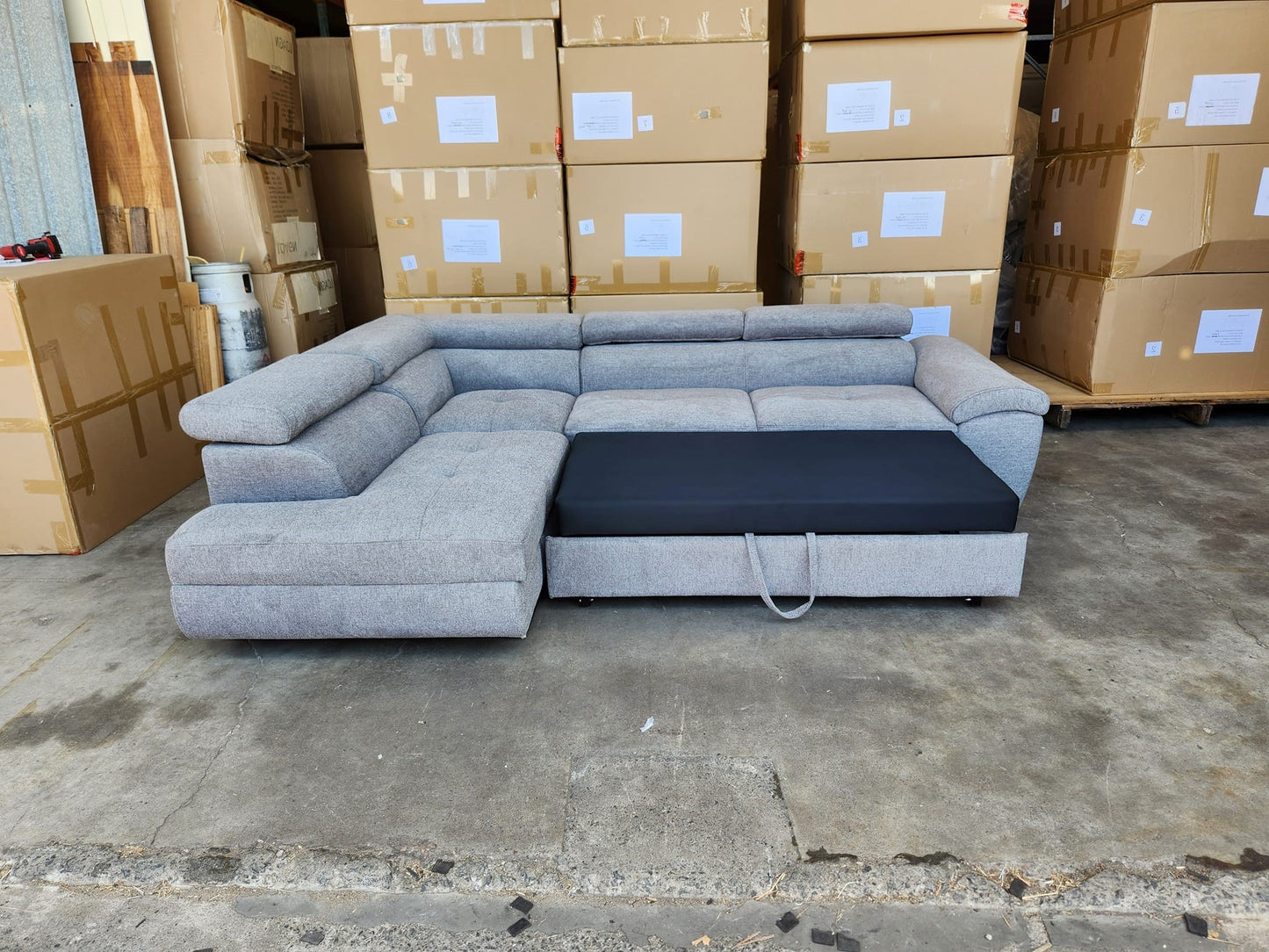 Chloe Corner Lounge: Stylish Design with Smart Storage