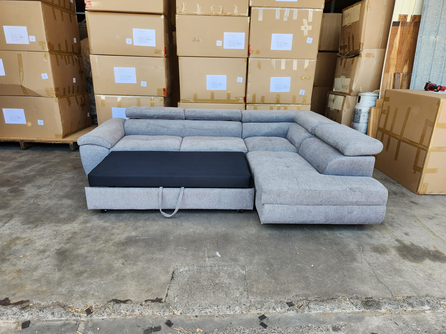 Chloe Corner Lounge: Stylish Design with Smart Storage