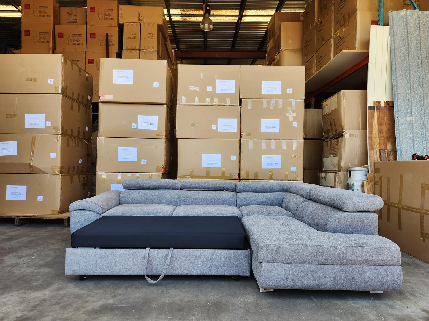 Chloe Corner Lounge: Stylish Design with Smart Storage