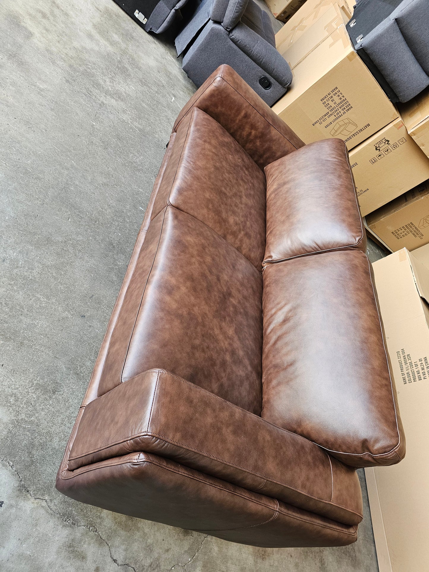 Danise Leather Sofa Lounge