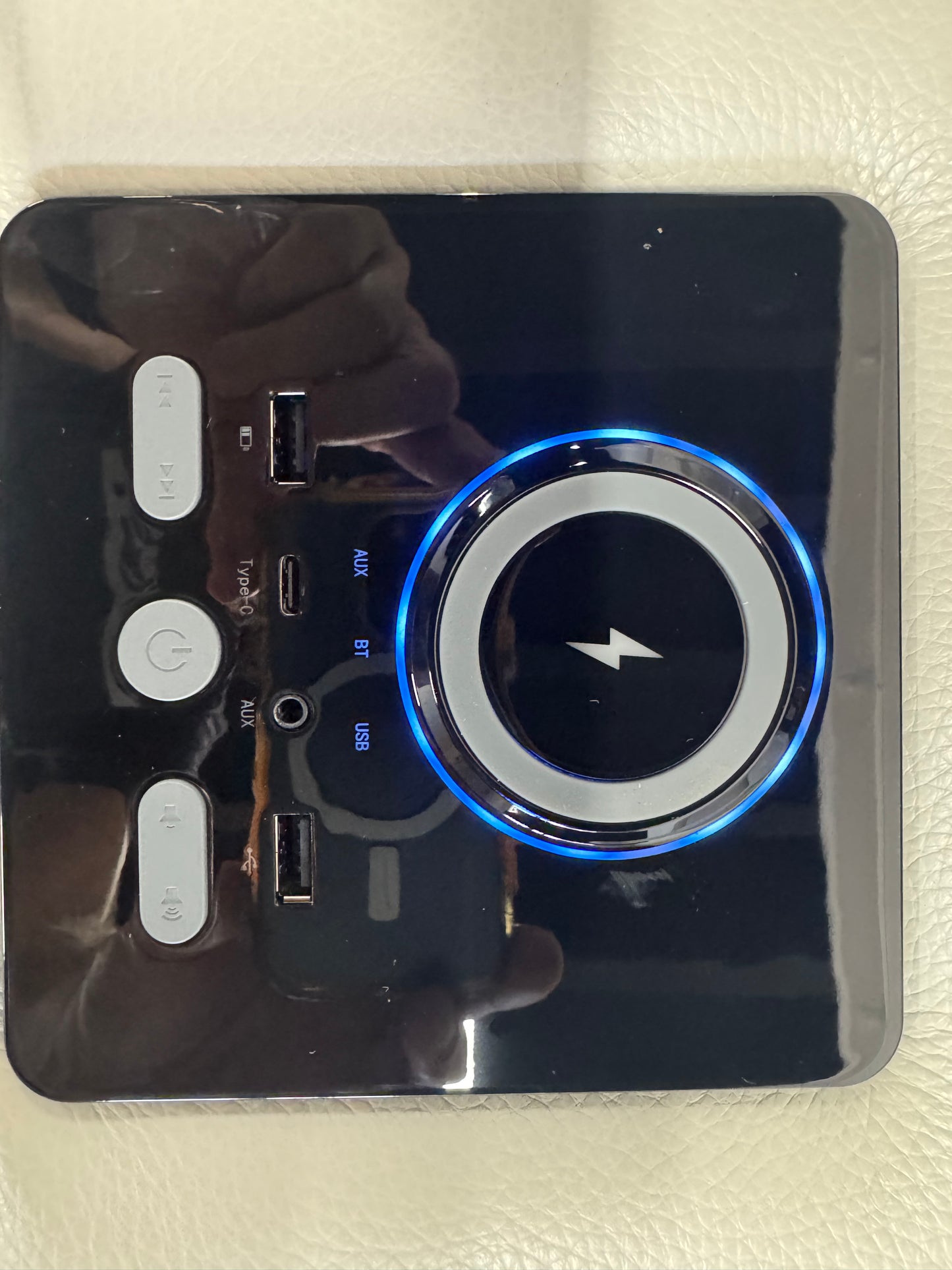 Byron Beige Leather Theatre Recliner Lounges