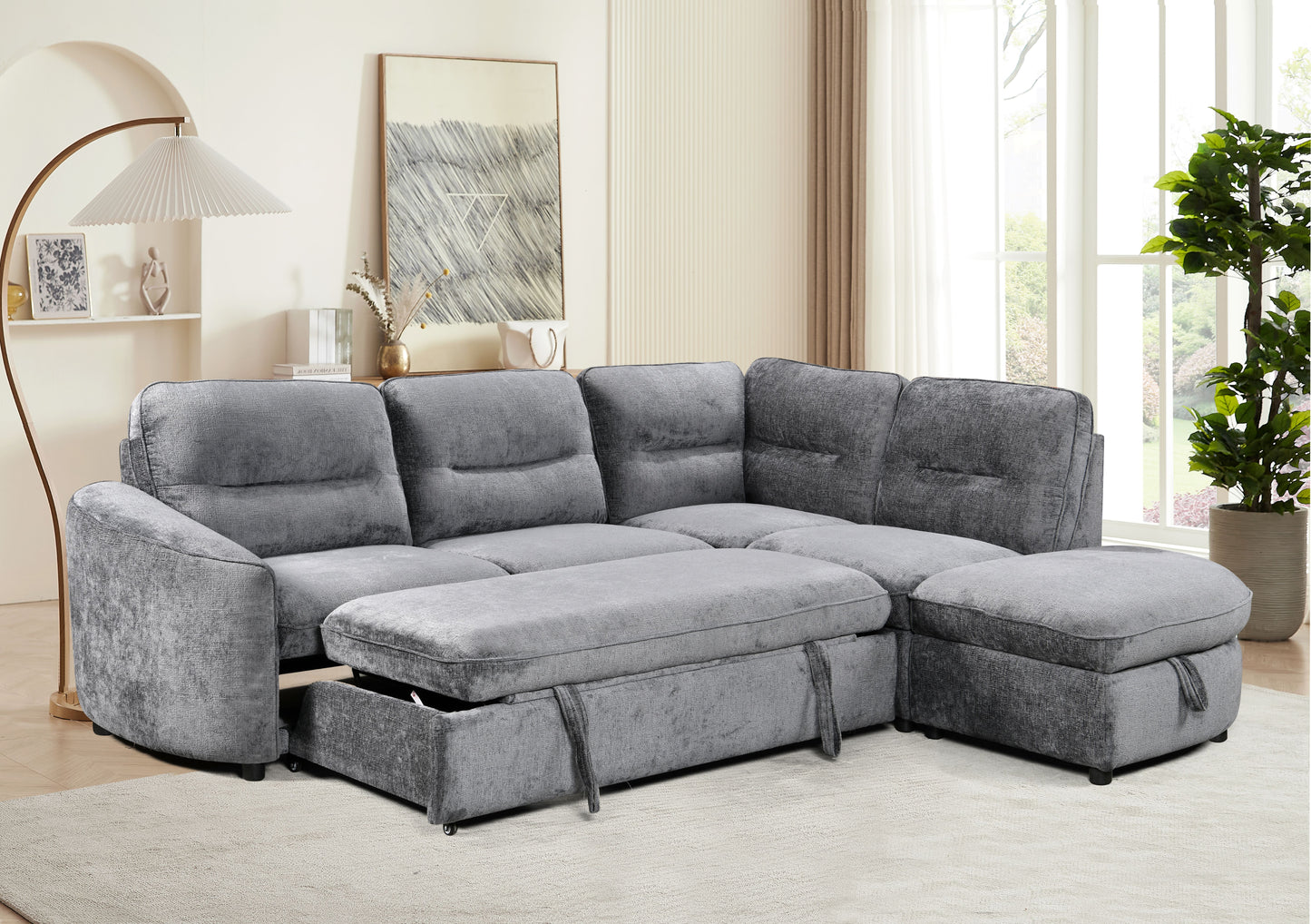 Ascot Corner Lounge with Sofabed