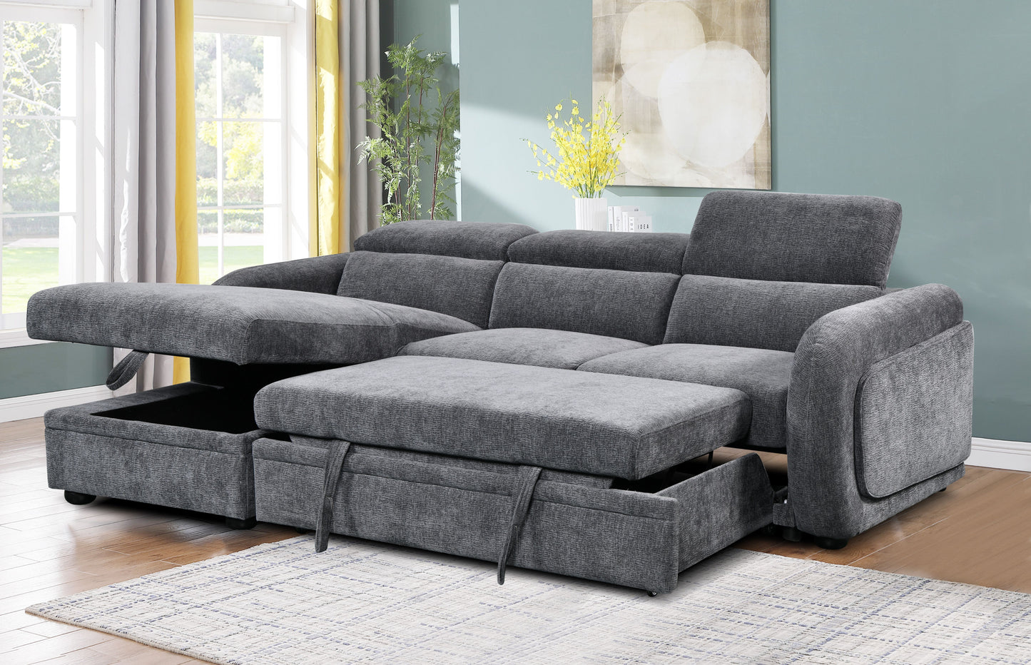 Belmont Corner Lounge with Sofabed