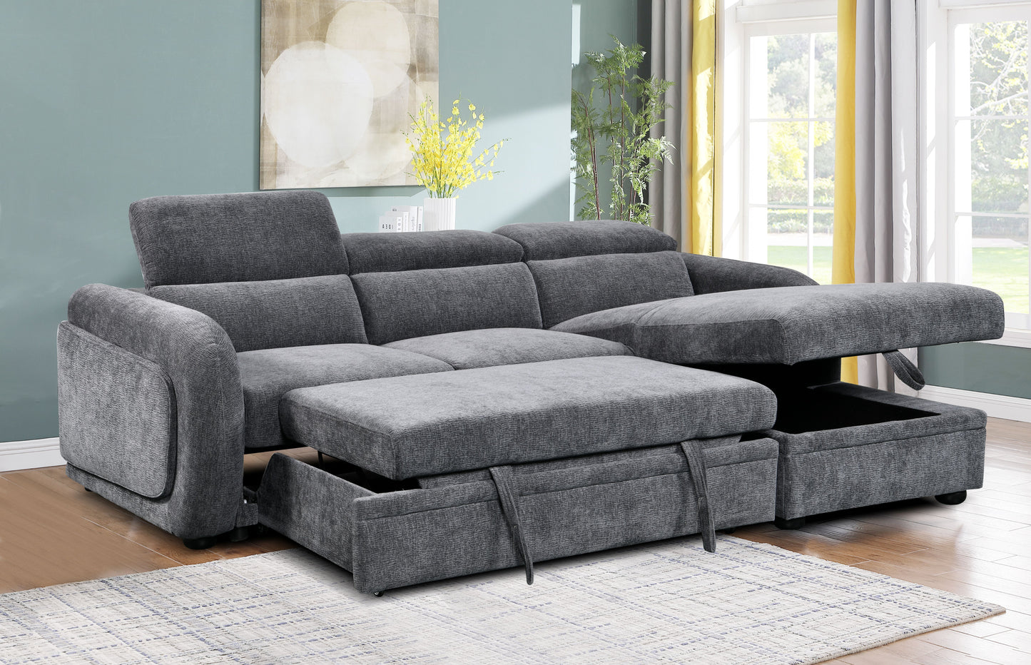 Belmont Corner Lounge with Sofabed