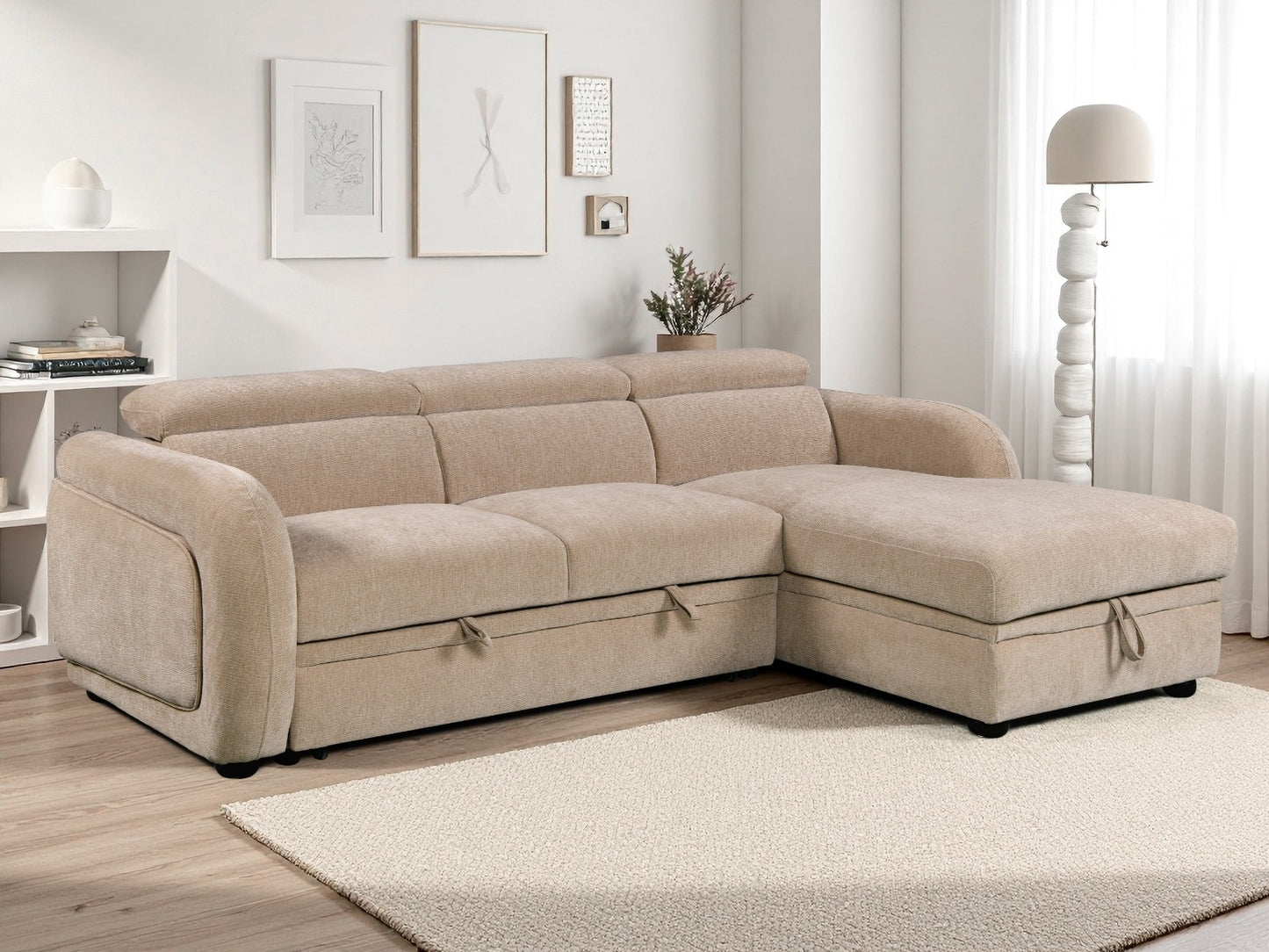 Belmont Corner Lounge with Chaise and Sofabed