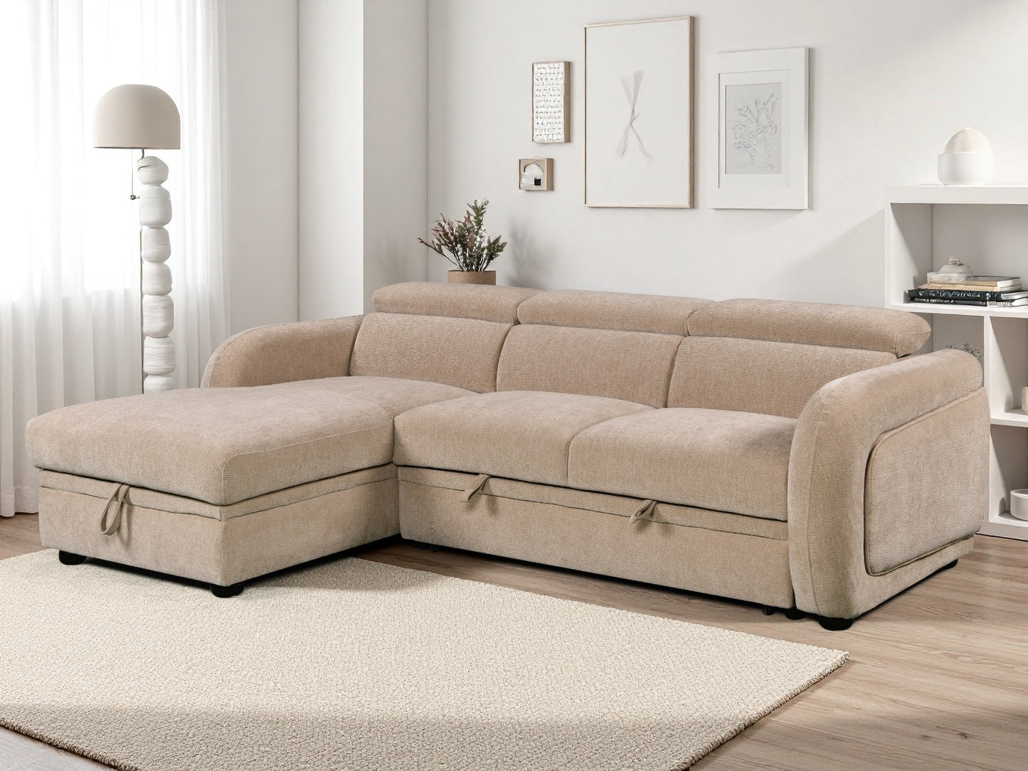 Belmont Corner Lounge with Chaise and Sofabed