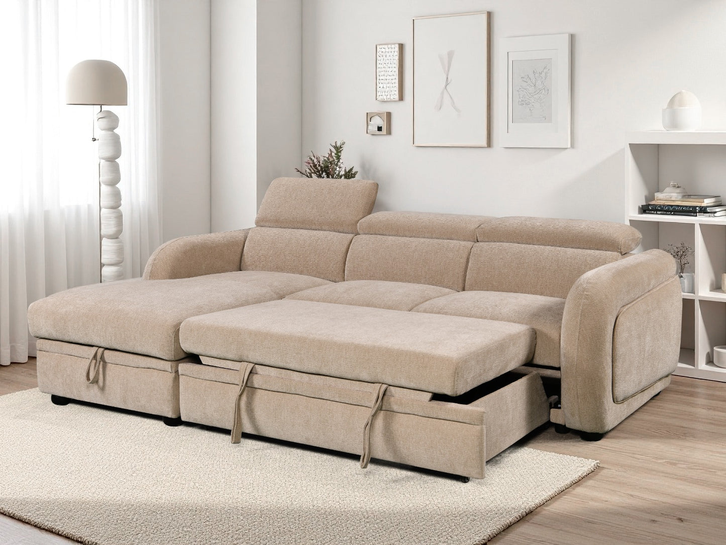 Belmont Corner Lounge with Chaise and Sofabed