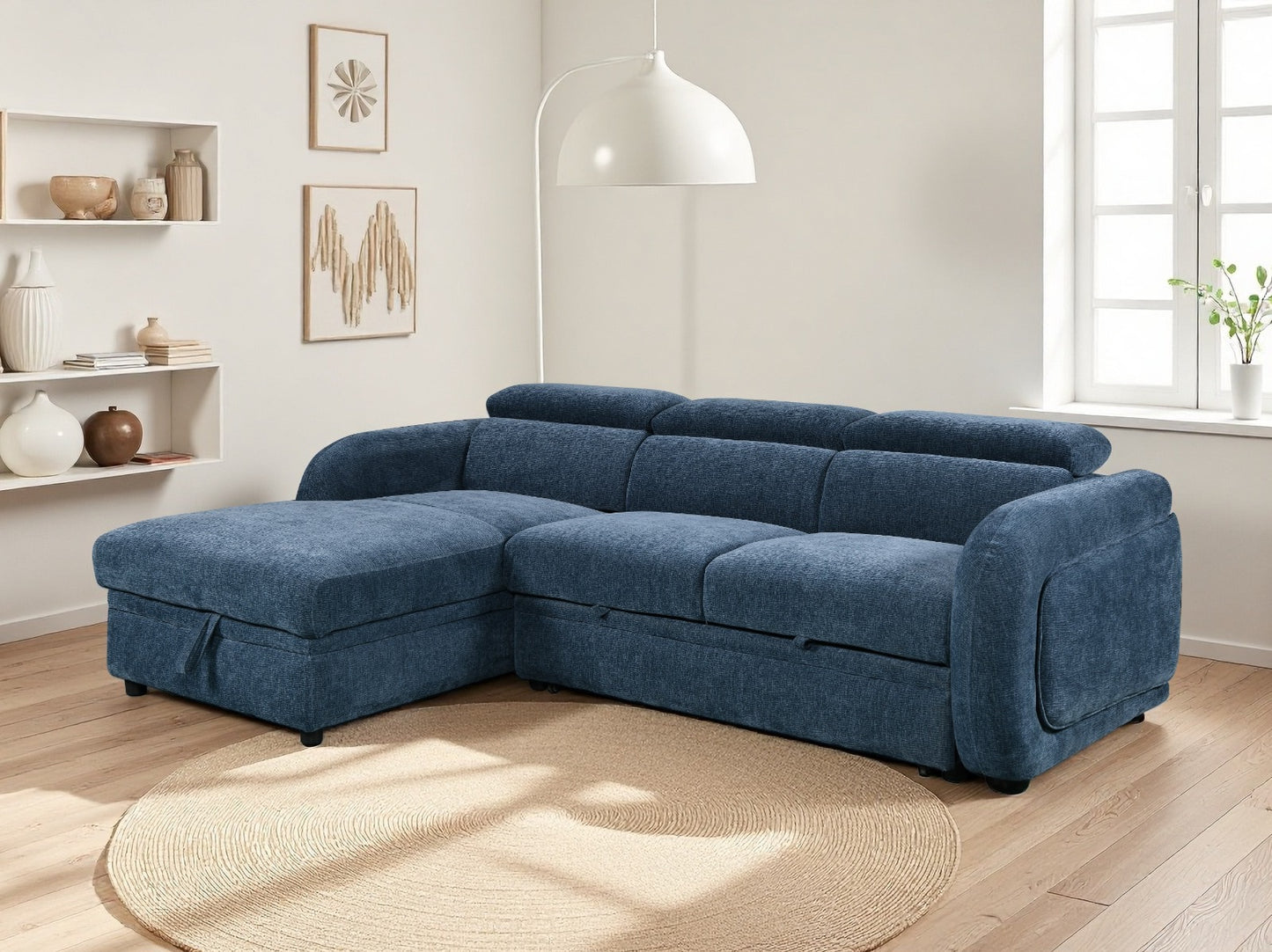 Belmont Corner Lounge with Chaise and Sofabed