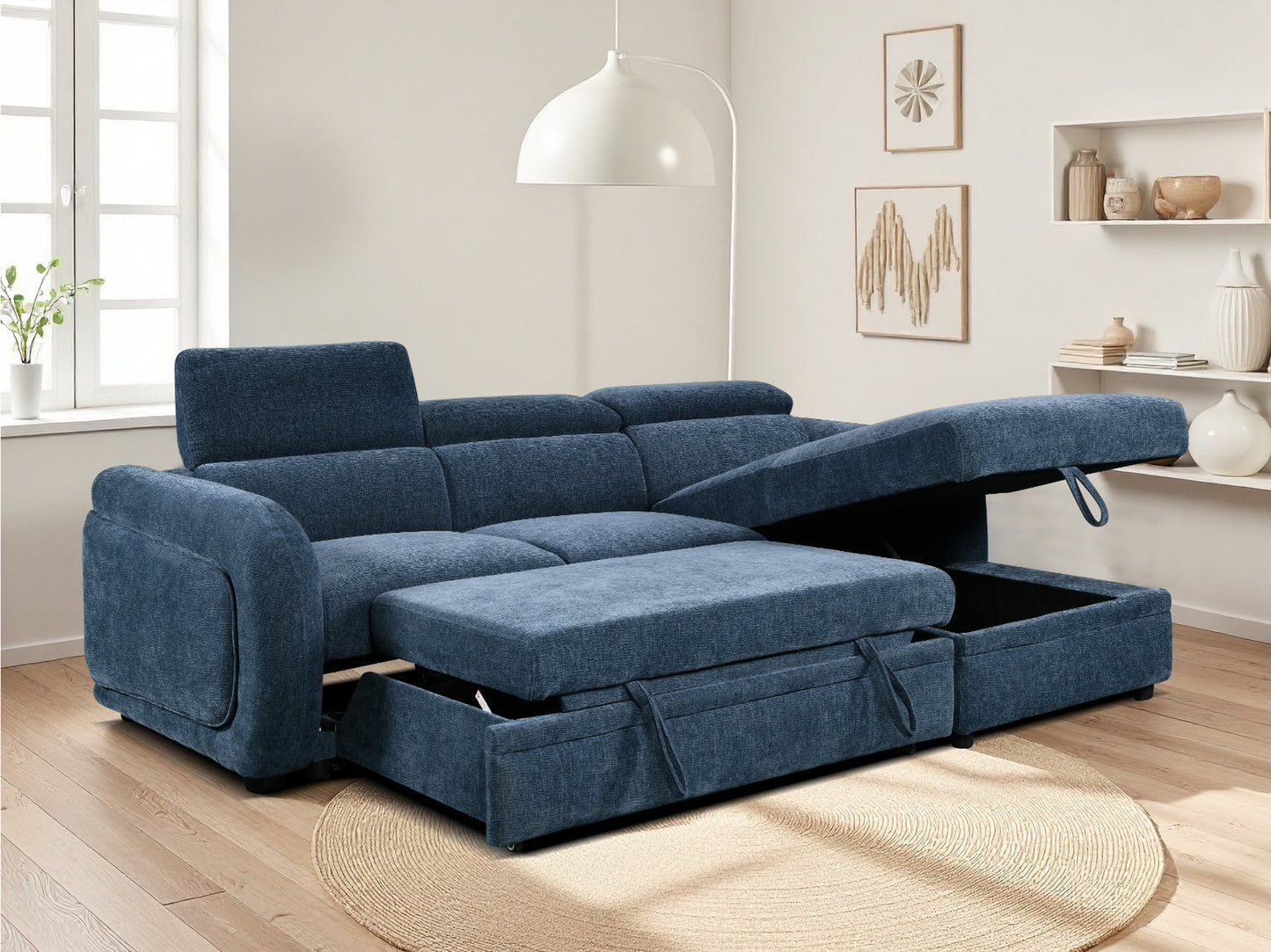 Belmont Corner Lounge with Chaise and Sofabed