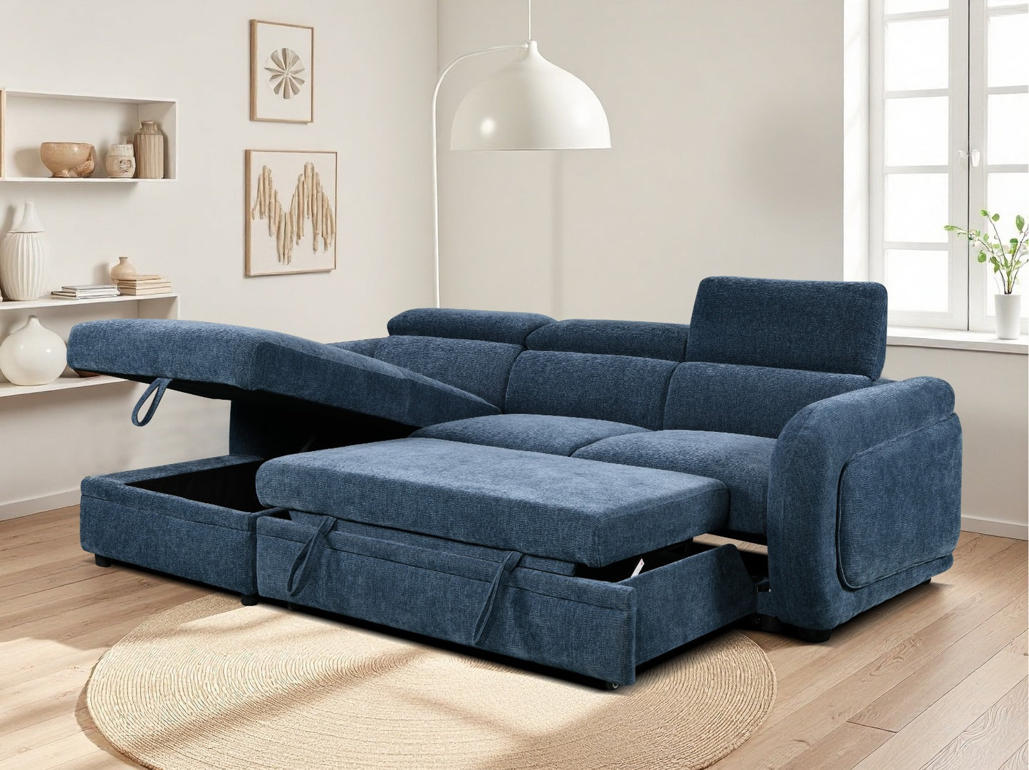 Belmont Corner Lounge with Chaise and Sofabed