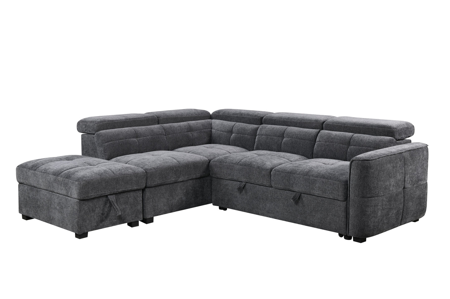 Springfield Corner Lounge: Stylish Design with Smart Storage and Sofa Bed