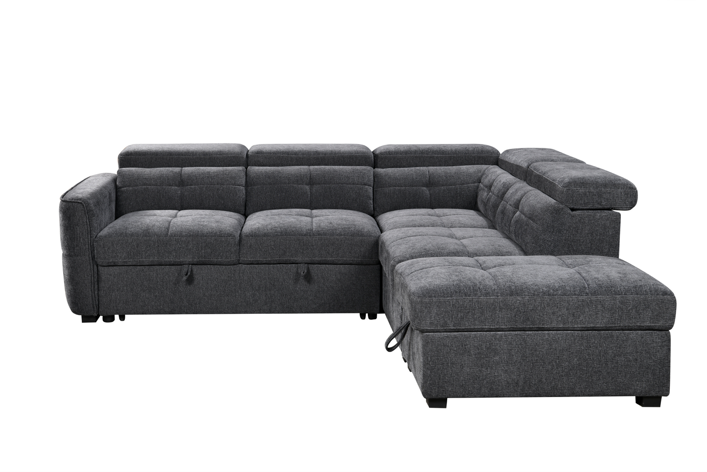 Springfield Corner Lounge: Stylish Design with Smart Storage and Sofa Bed