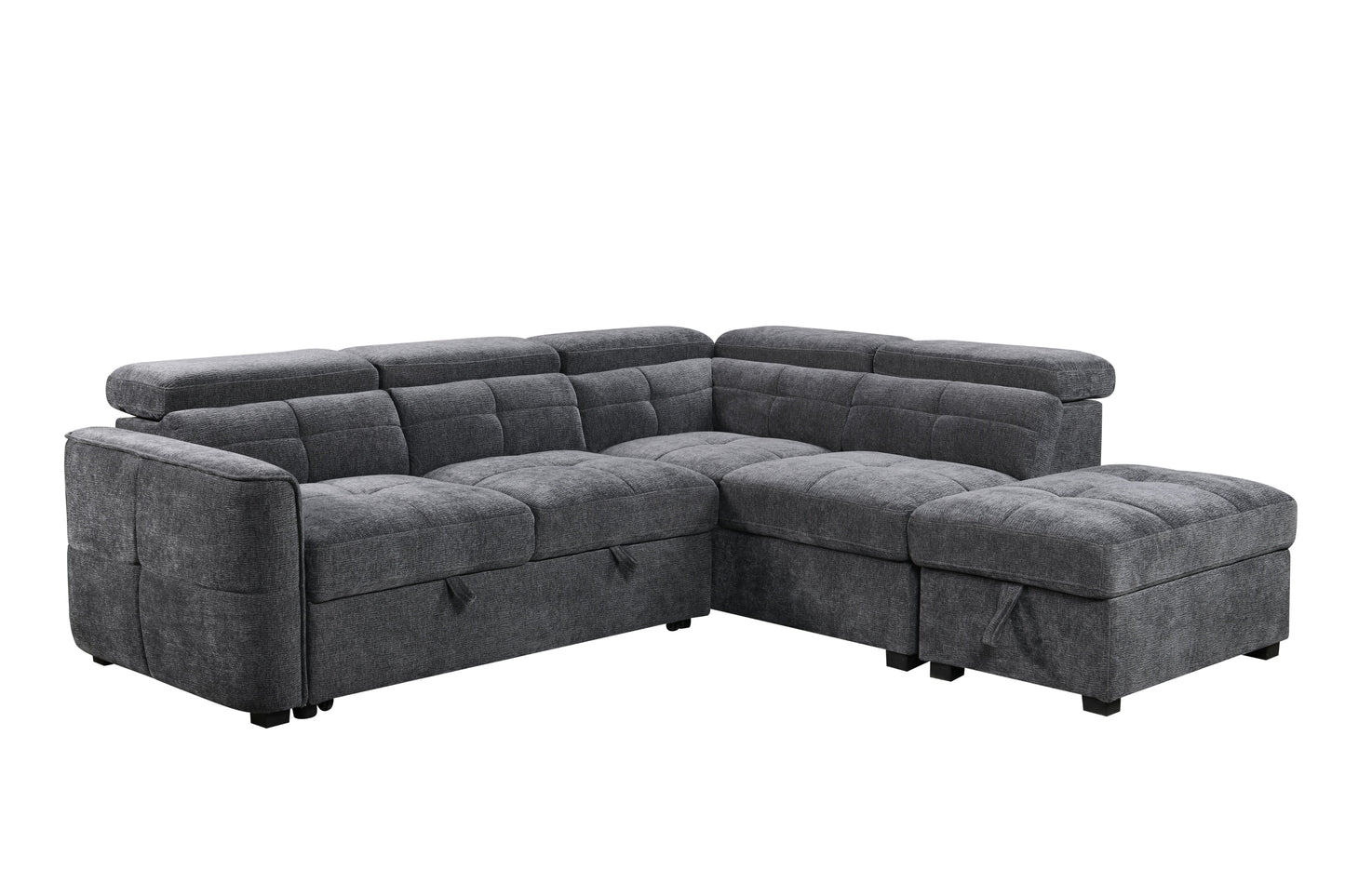 Springfield Corner Lounge: Stylish Design with Smart Storage and Sofa Bed