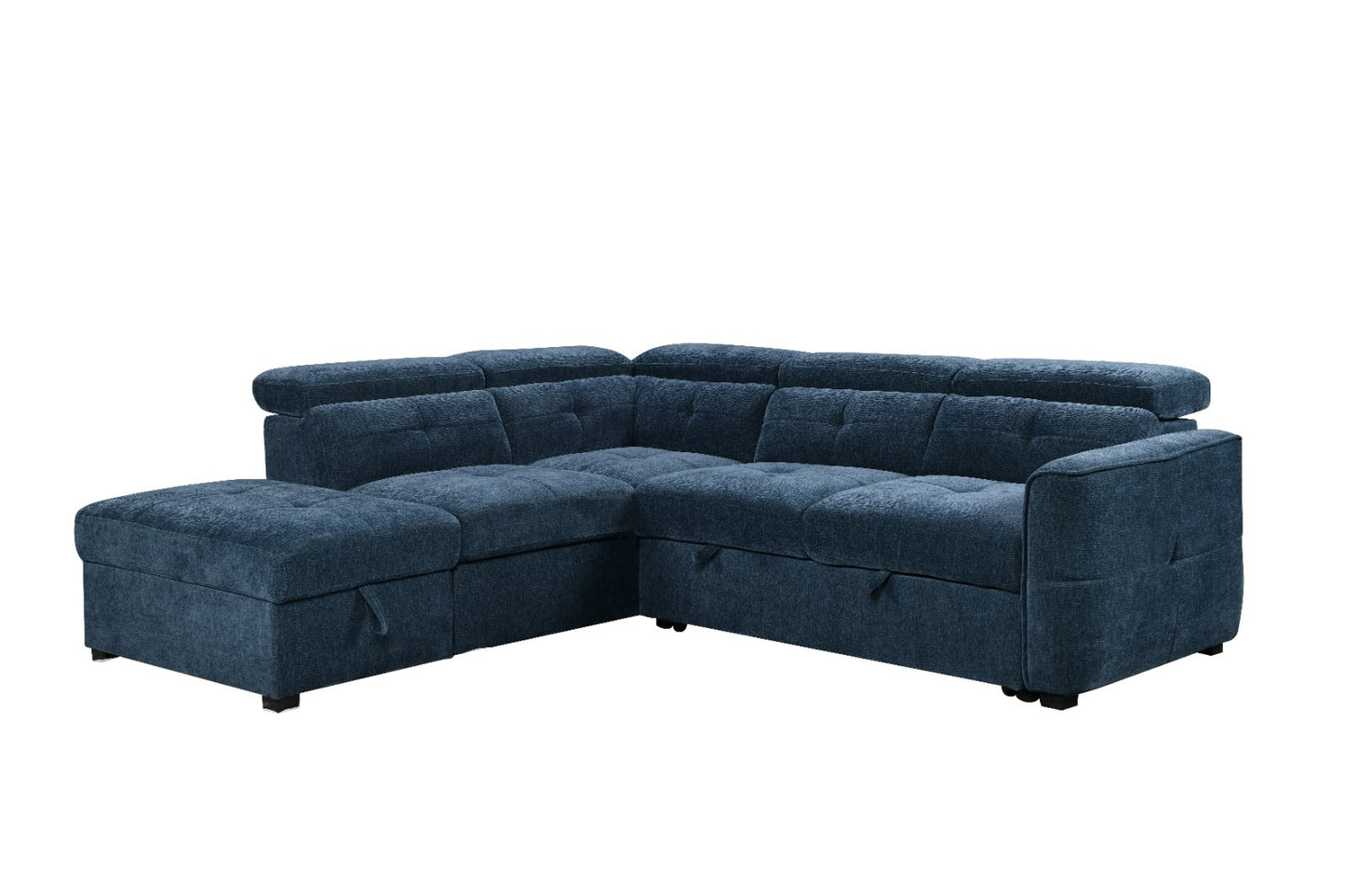 Springfield Corner Lounge with Chaise: Stylish Design with Smart Storage and Sofa Bed