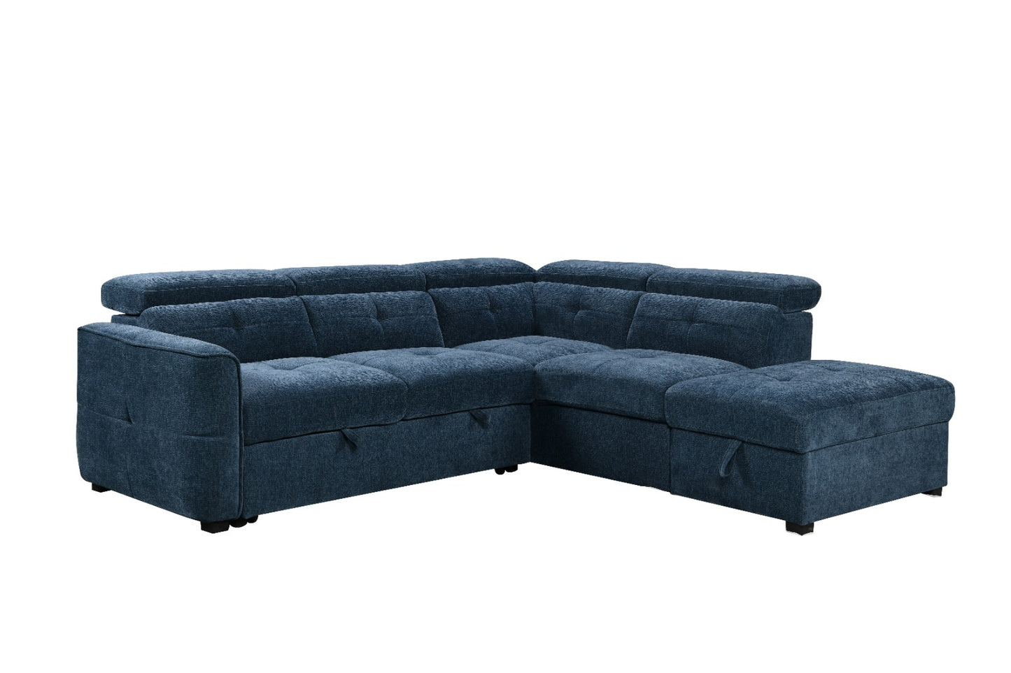 Springfield Corner Lounge with Chaise: Stylish Design with Smart Storage and Sofa Bed